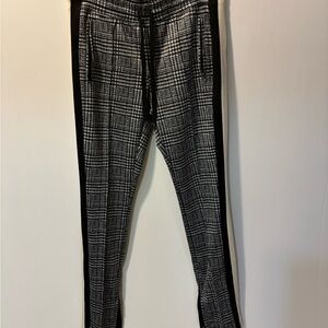 Black and White Plaid Joggers